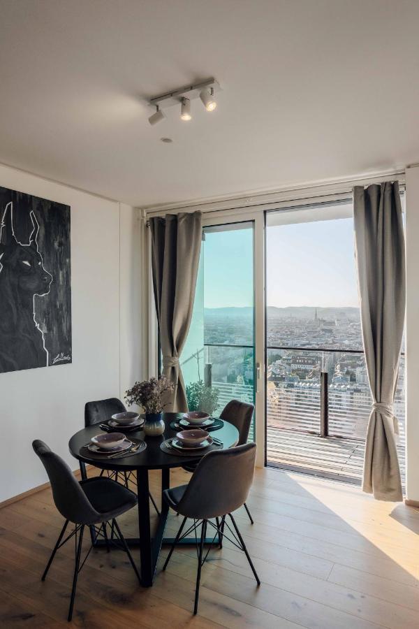 Design Apartment With Amazing View Over Vienna 2 Eksteriør bilde